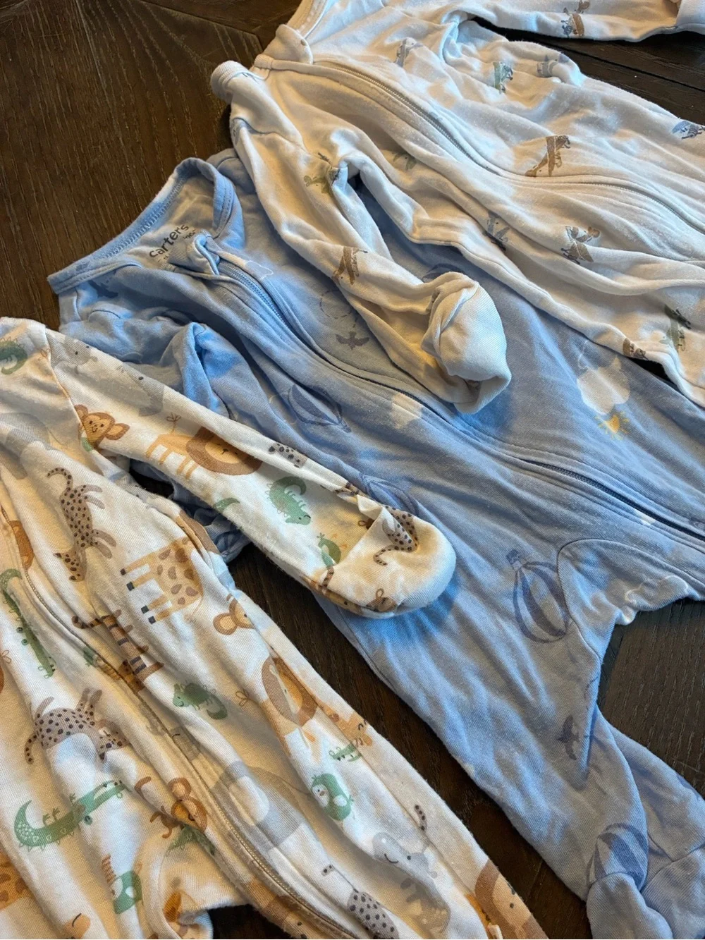 Carter's Child of Mine Sleep N’ Play bamboo pajama set